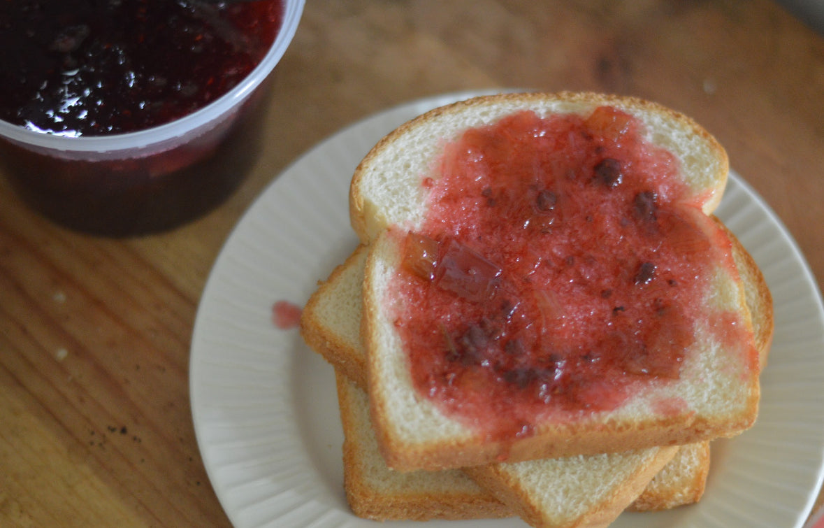 Rhubarb Raspberry Freezer Jam