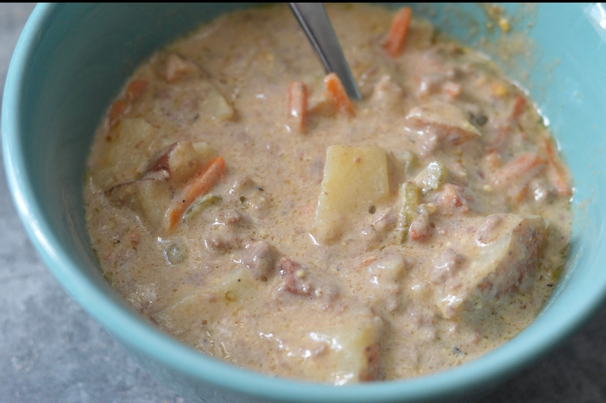 Crockpot Bacon Cheeseburger Dump & Go