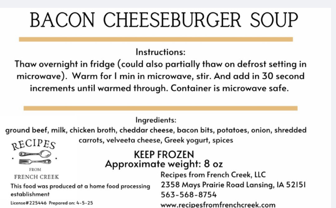 Bacon Cheeseburger Soup - lunch bowl
