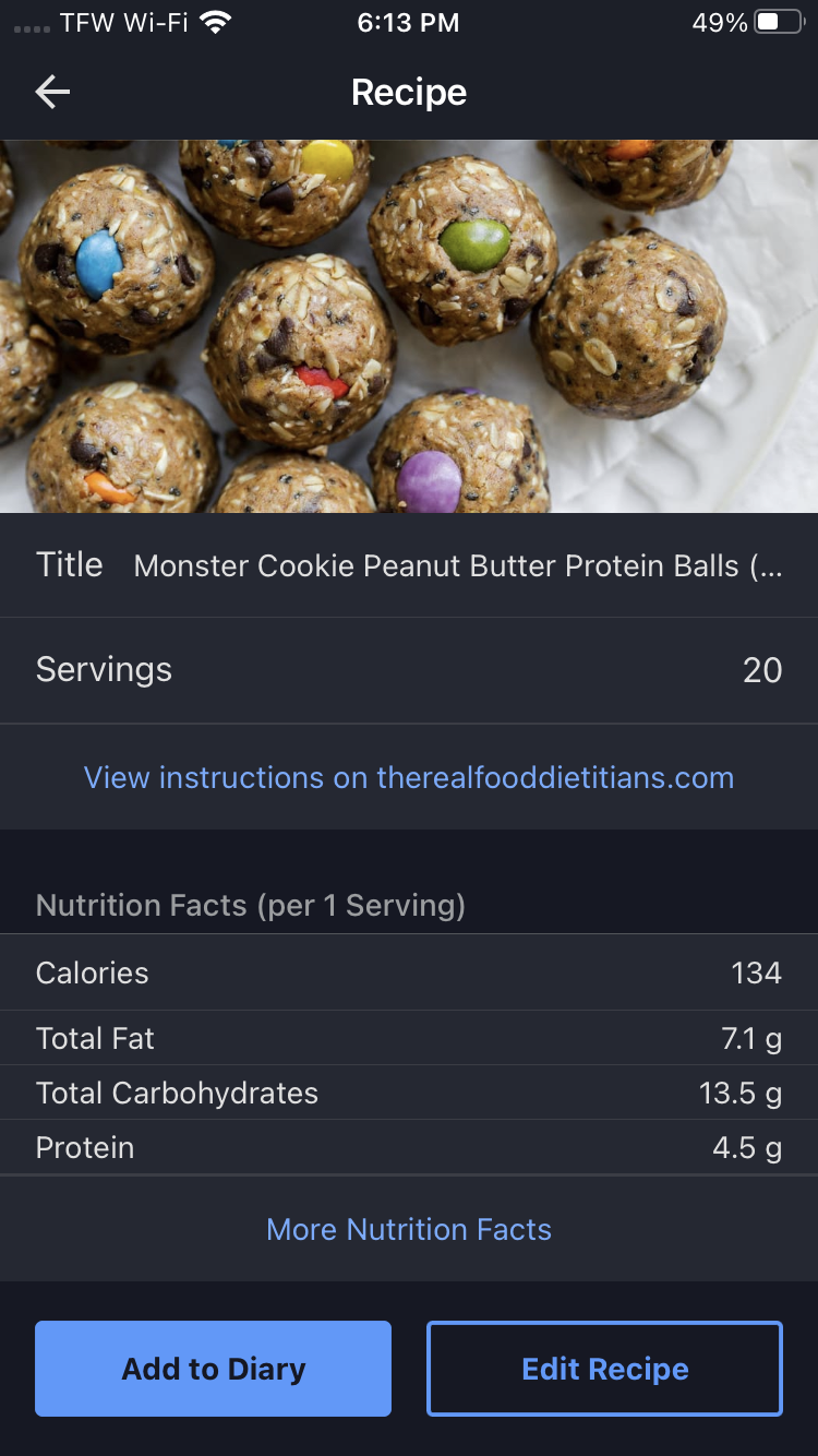 Monster Cookie Energy Bites