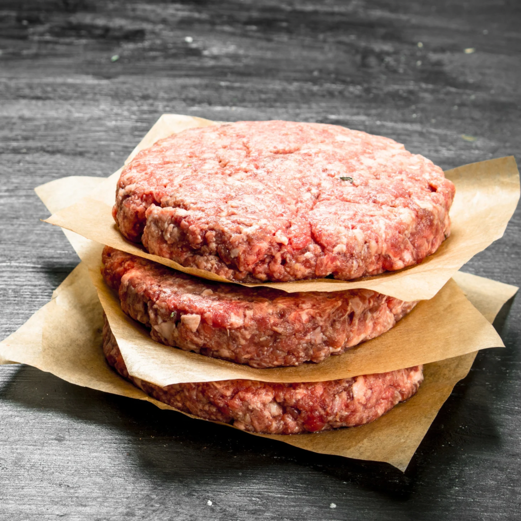 Hamburger Patties- 3 @ 1/3 lb ea