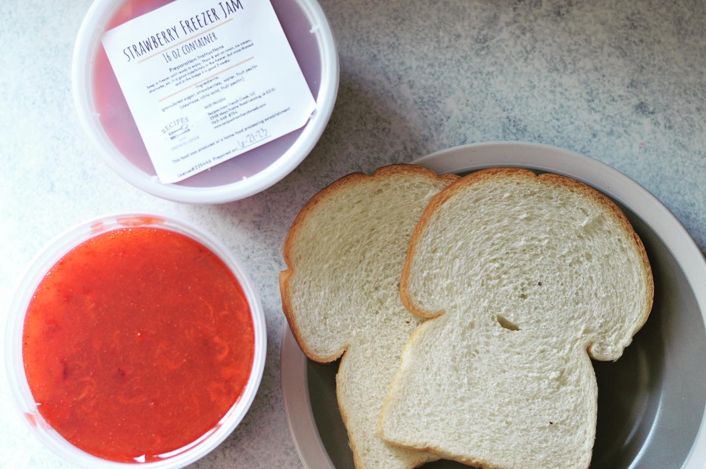 Homemade Strawberry Freezer Jam {local berries}
