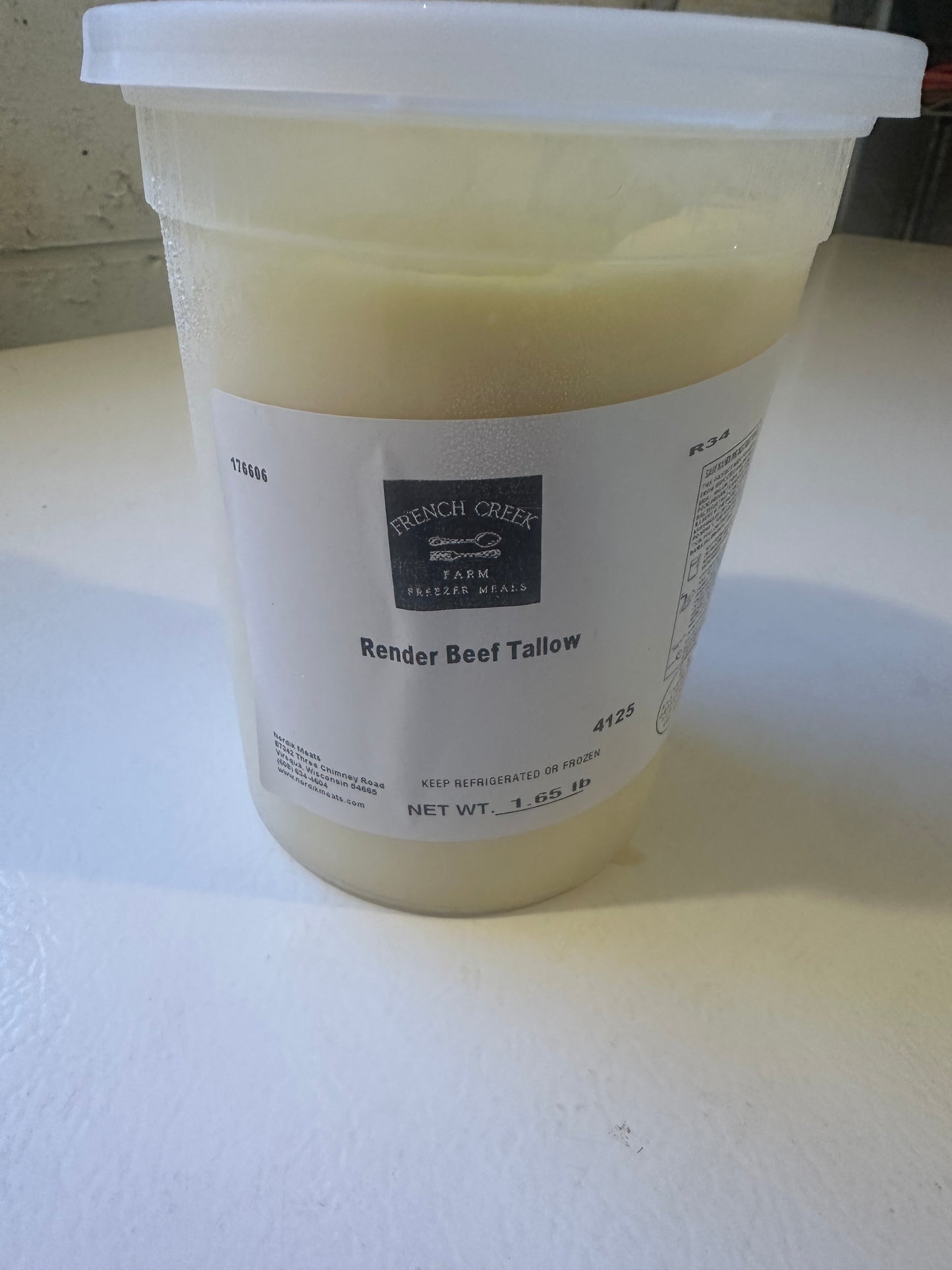 Home grown cookin’ tallow - 32 oz bulk container. Sale!