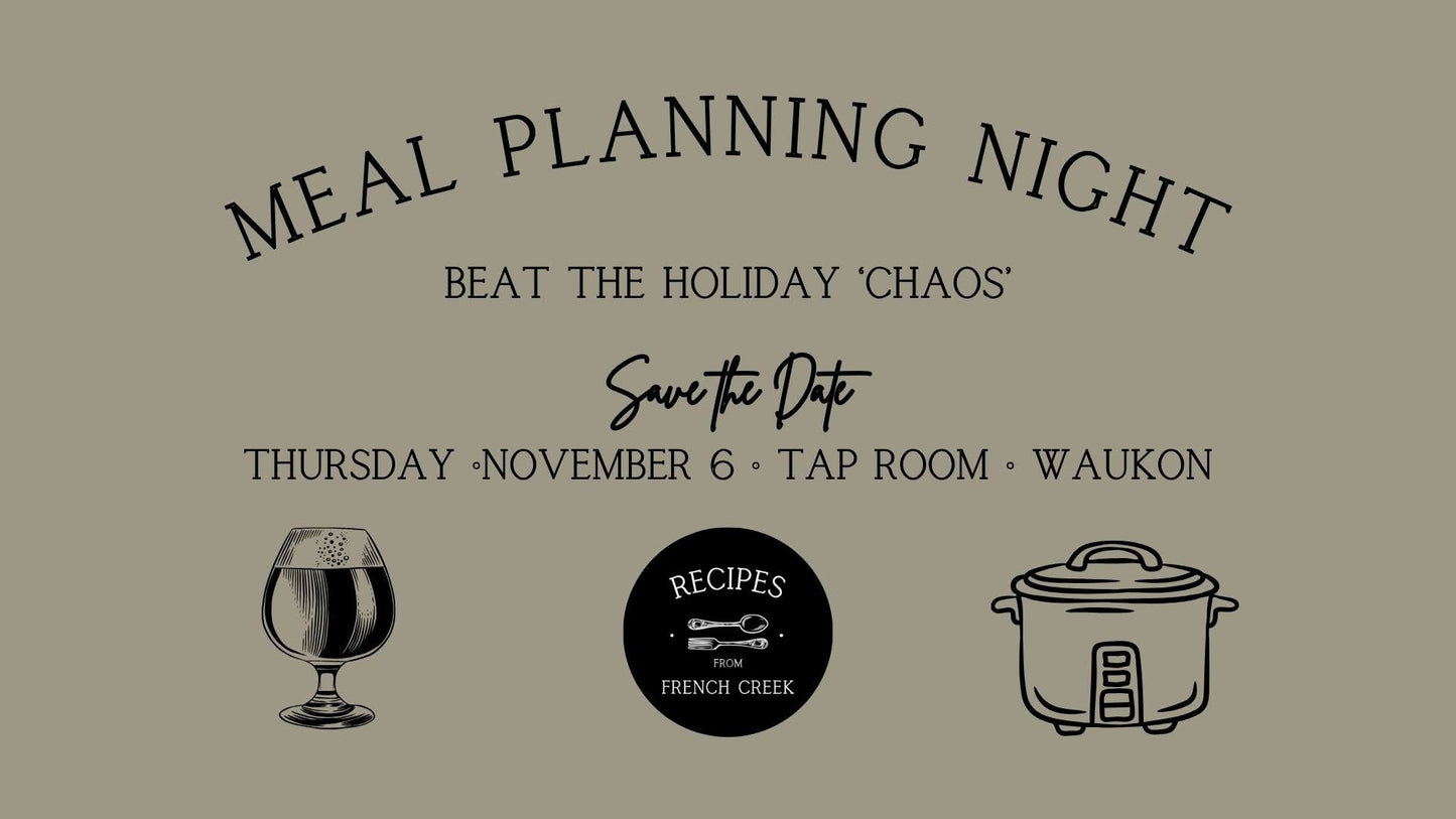 Meal Planning Night @ ProvERBial tap room!