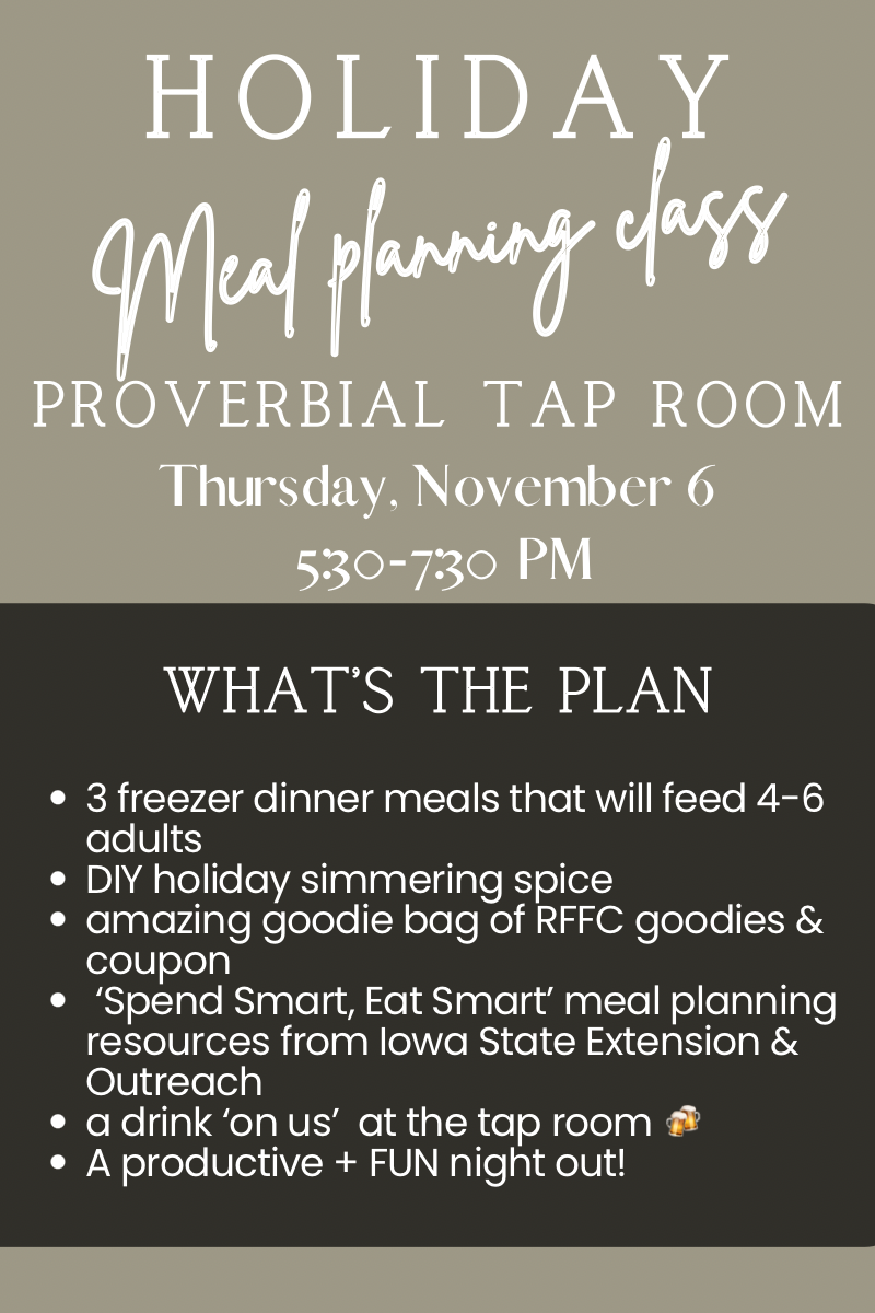 Meal Planning Night @ ProvERBial tap room!