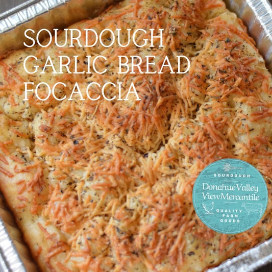Sourdough Garlic Bread Focaccia