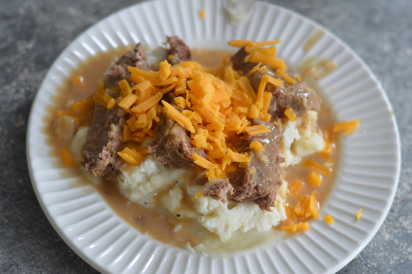 Steak + potatoes lunch pack with corn