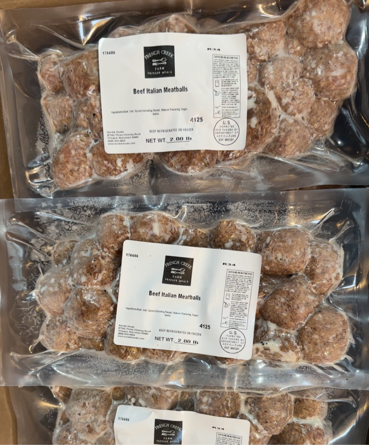 Pre-Cooked Meatballs
