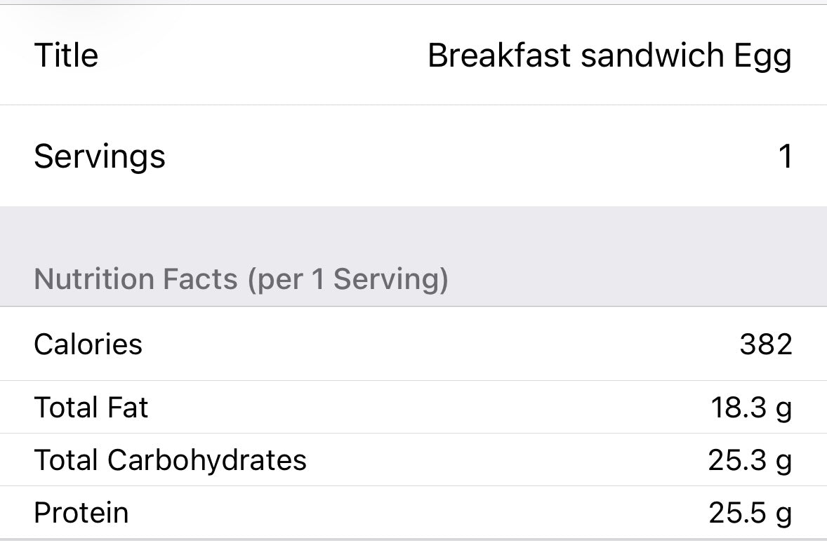 Breakfast Sandwich • 4 pk • 30 G protein