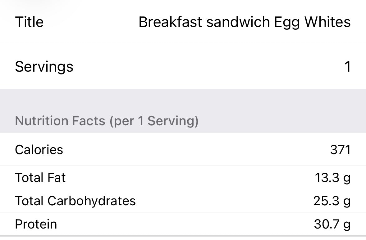 Breakfast Sandwich • 4 pk • 30 G protein