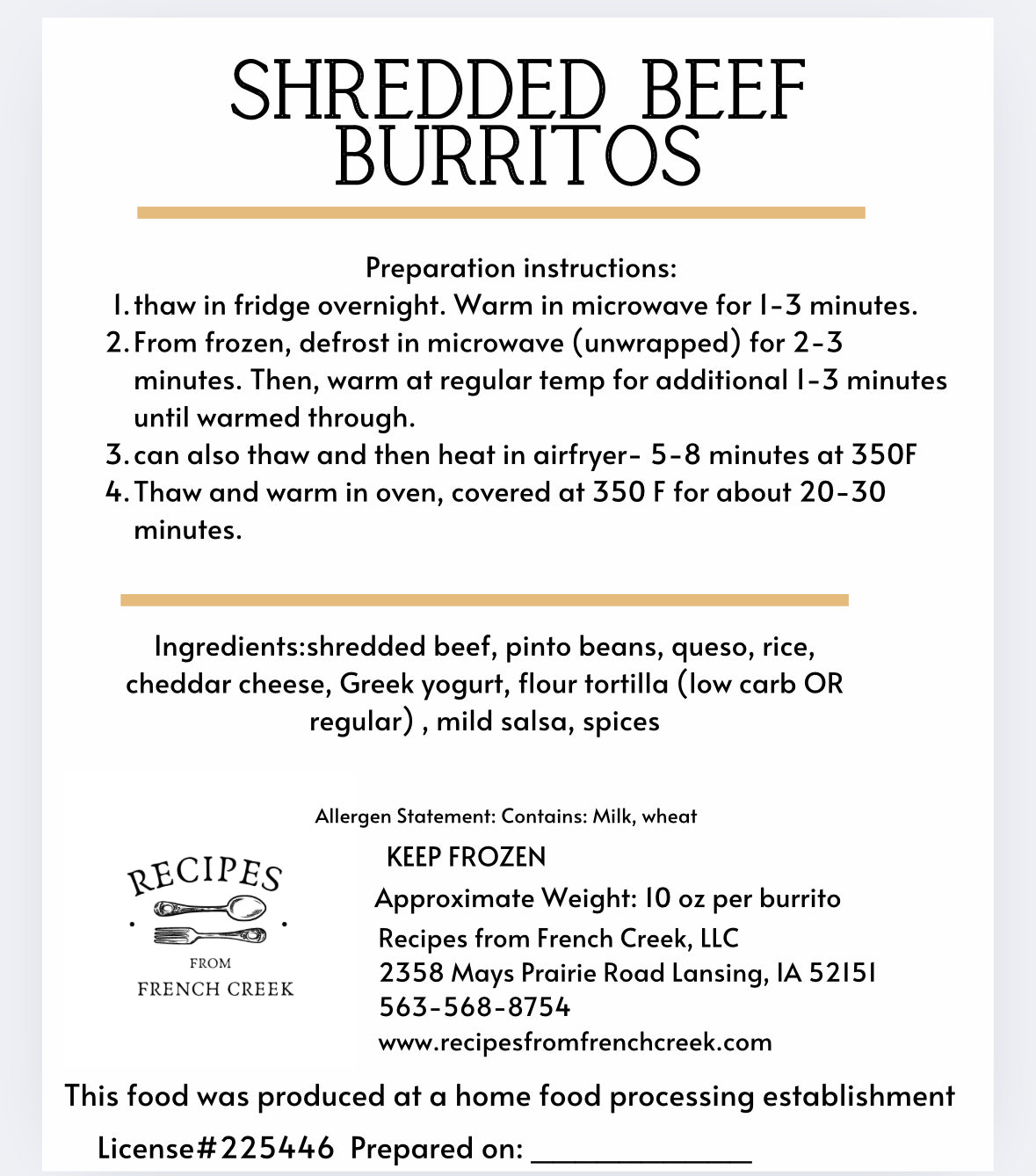 Shredded Beef Burritos- regular and low carb