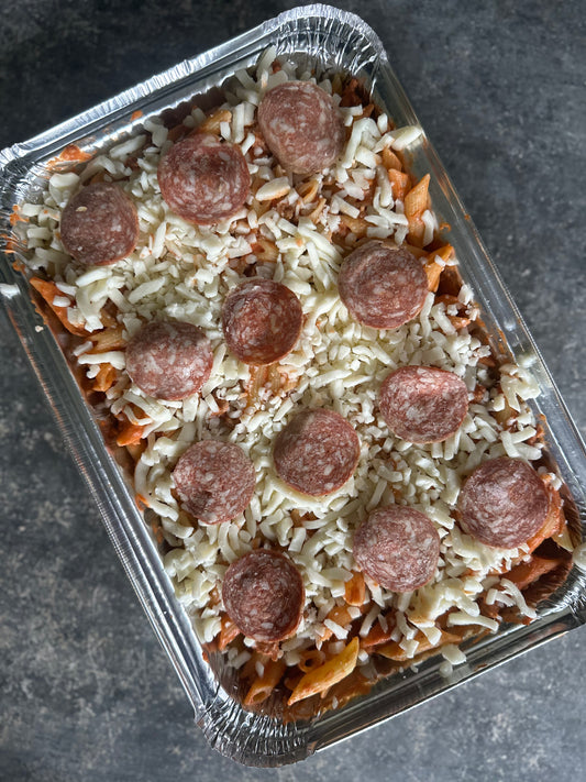 Creamy Cheesy Pizza Casserole