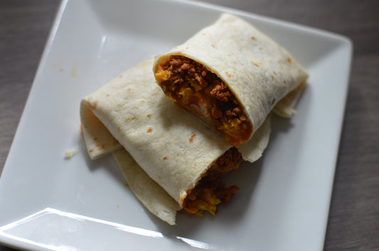 Chorizo Breakfast Burrito - regular + low carb