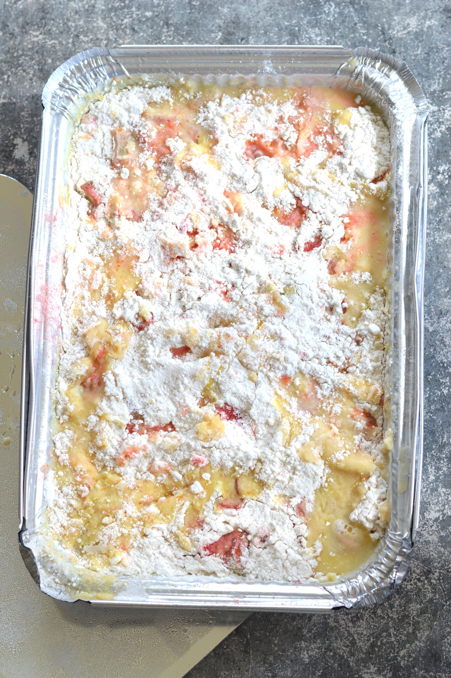 Rhubarb Dump Cake