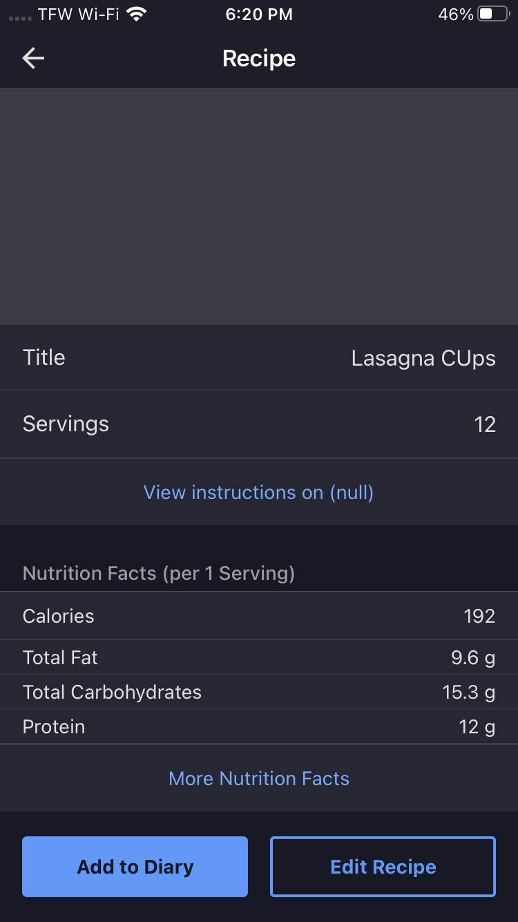 Lasagna Cups