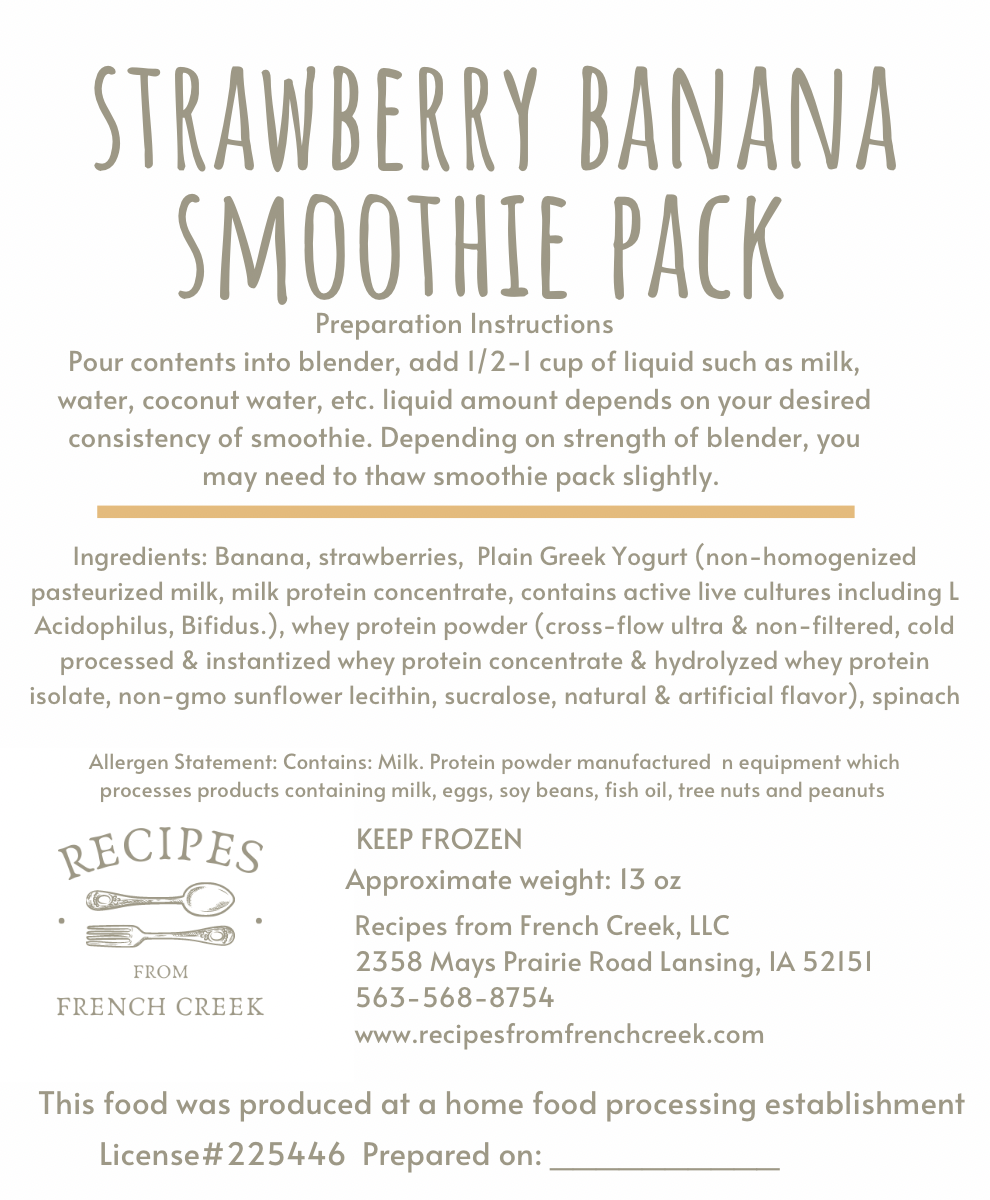 Protein Smoothie Packs- Pina Calada